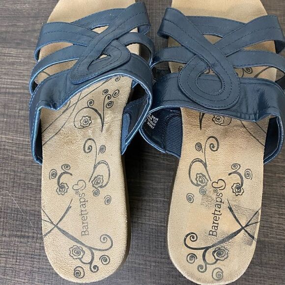 Baretraps Blue leather Women Sandals Size 10w - Picture 5 of 7